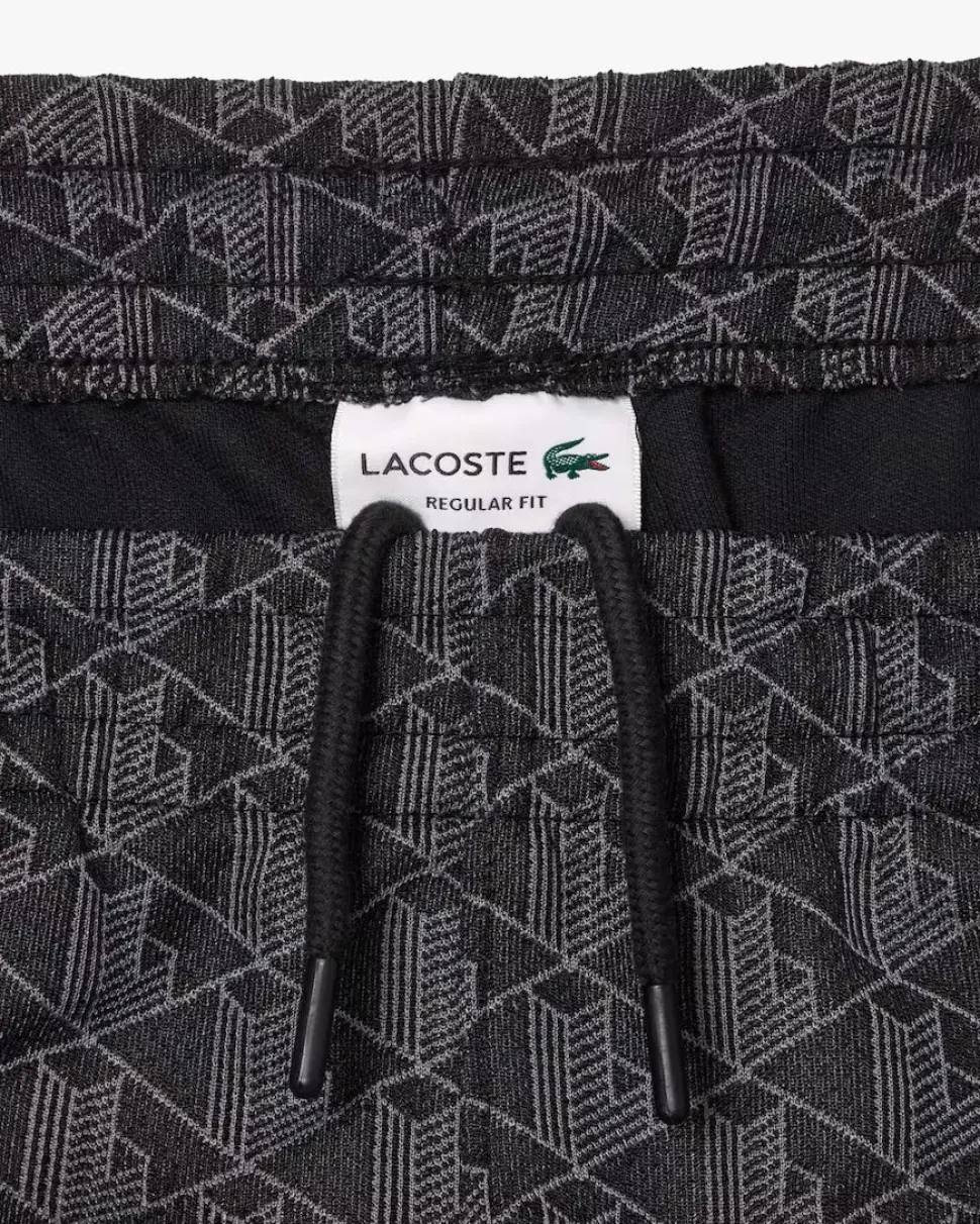 Lacoste Miesten Verryttelyhousut, MONOGRAM TRACK PANT Musta