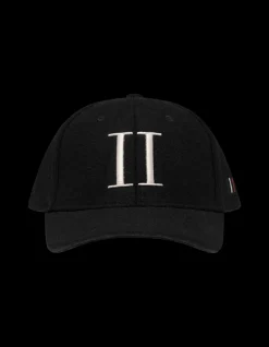 Les Deux lippis, ENCORE WOOL BASEBALL CAP Musta