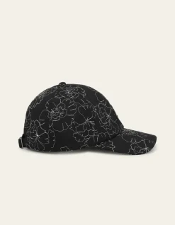 Les Deux lippis Flower Aoe Dad Cap, musta kuosi