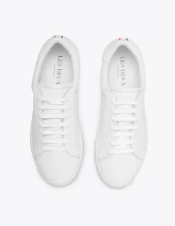 Les Deux miesten kengät, THEODOR LEATHER SNEAKER Valkoinen