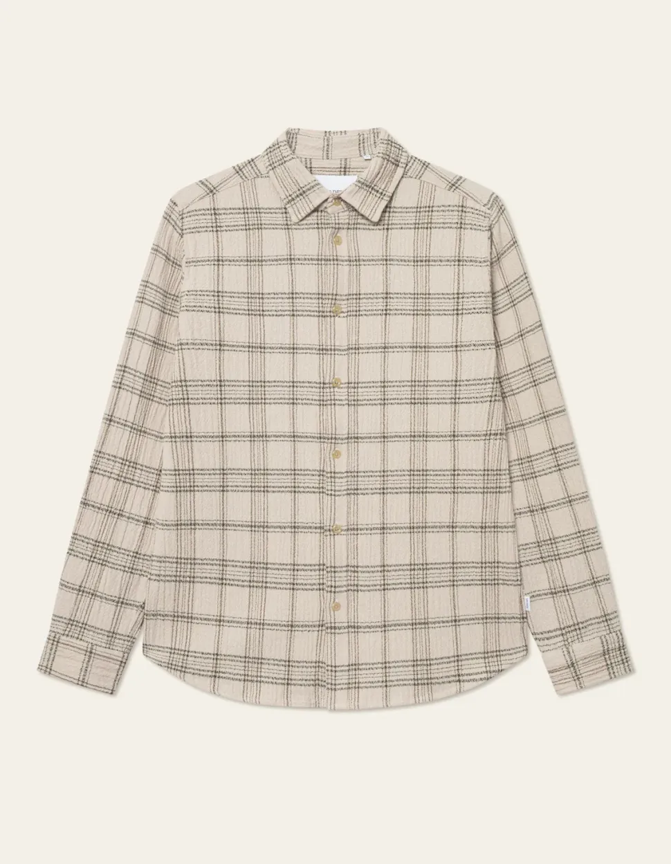 Les Deux miesten paitatakki, KASH CHECK OVERSHIRT Hiekka