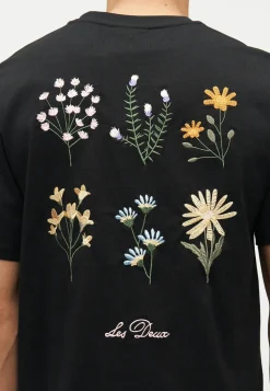 Les Deux miesten t-paita Wild Flower T-shirt, musta