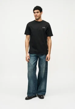 Les Deux miesten t-paita Wild Flower T-shirt, musta