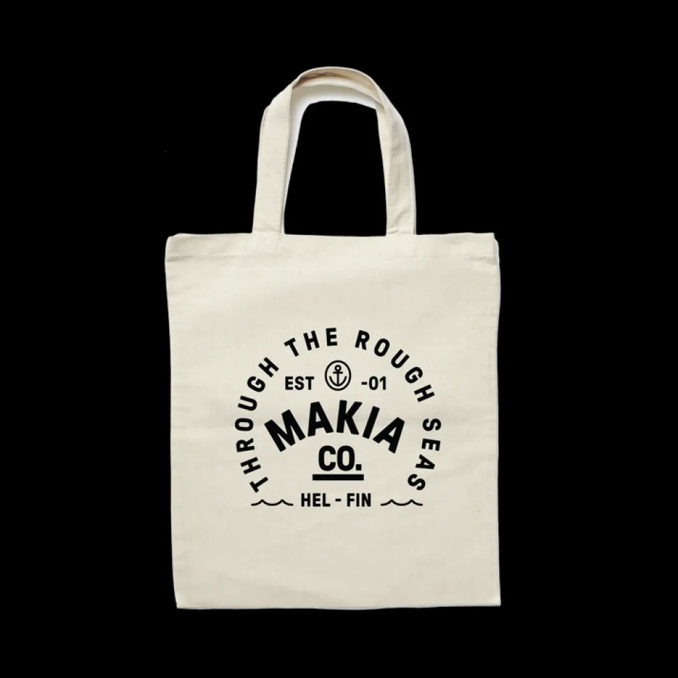 Makia kangaskassi, FERRY TOTE BAG Luonnonvalkoinen