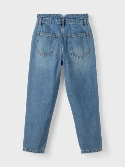 Name It korkeavyötäröiset farkut, NKFBELLA DNMATAMY HW ANCLE MOM PANT Indigo