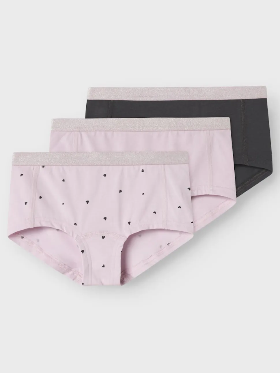 Name It Lasten Alushousut, NKFHIPSTER 3PACK NOOS Vaaleanpunainen