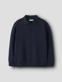 Name It lasten college, NKMLEOPOLD LS REG SWEATSHIRT Tummansininen