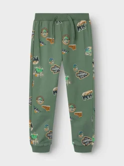 Name It lasten collegehousut, NMMNENNO SWEAT PANT Armeijanvihreä