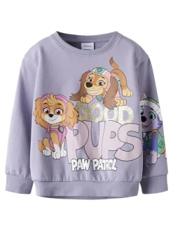 Name It lasten collegepaita NMFJARA PAW NREG SWEAT BRU NOOS, lila