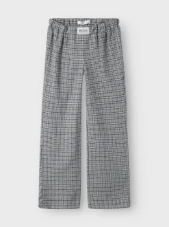 Name It lasten flanellihousut, NKNSTRANE PANT Harmaa Ruutu