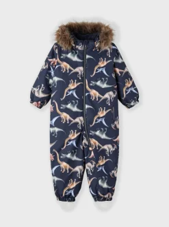 Name It Lasten Haalari, NMMSNOW10 SUIT DINO DREAM NOOS Sininen Kuosi