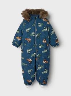Name It Lasten Haalari, NMMSNOW10 SUIT NOOS Sininen Kuosi