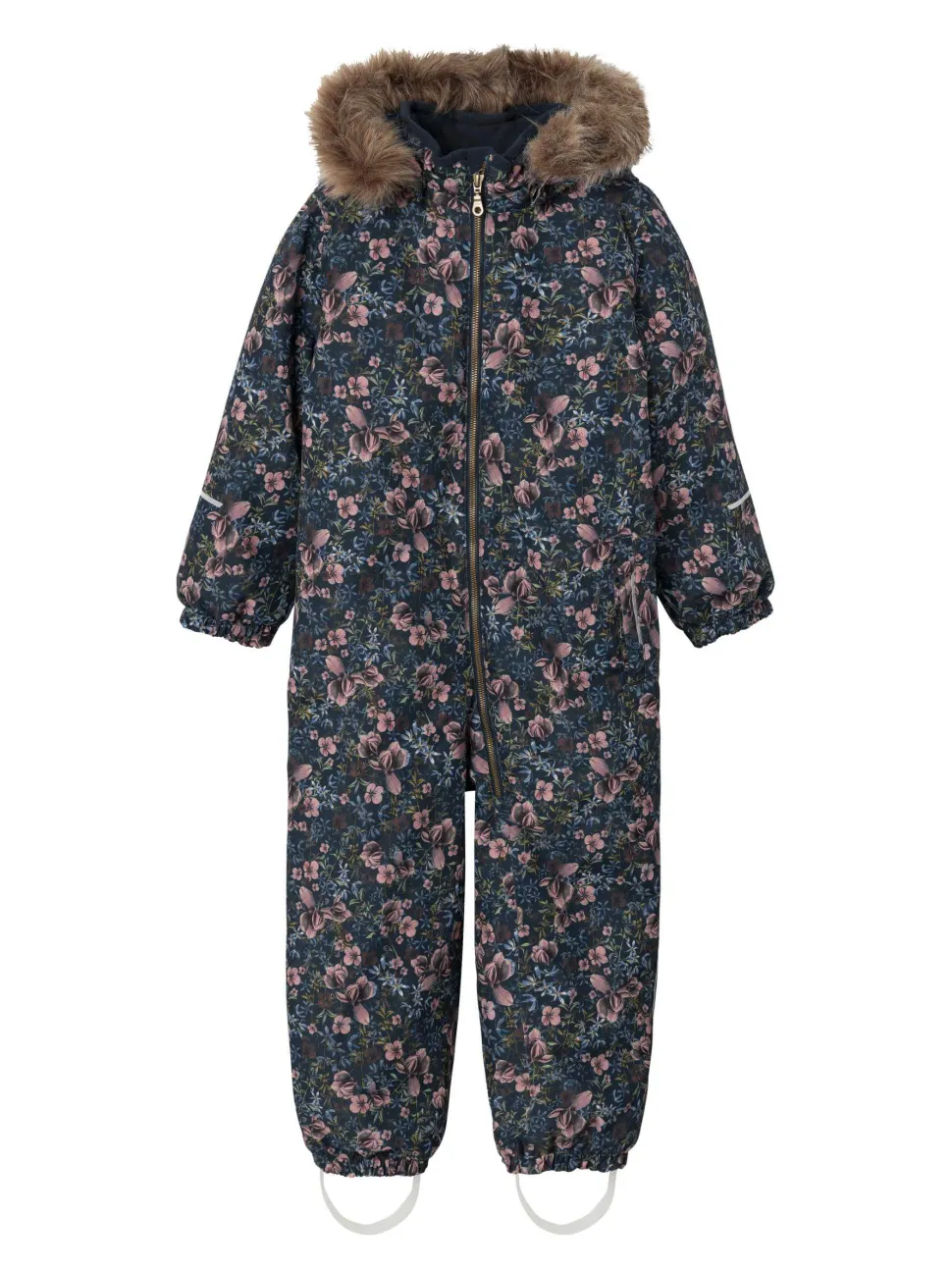 Name It lasten haalari, NMFSNOW10 SUIT MELODY FLOWER Sininen Kuosi