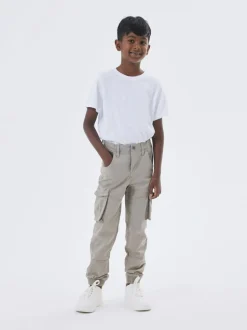 Name It Lasten Housut, Bamgo Reg Twill Harmaa