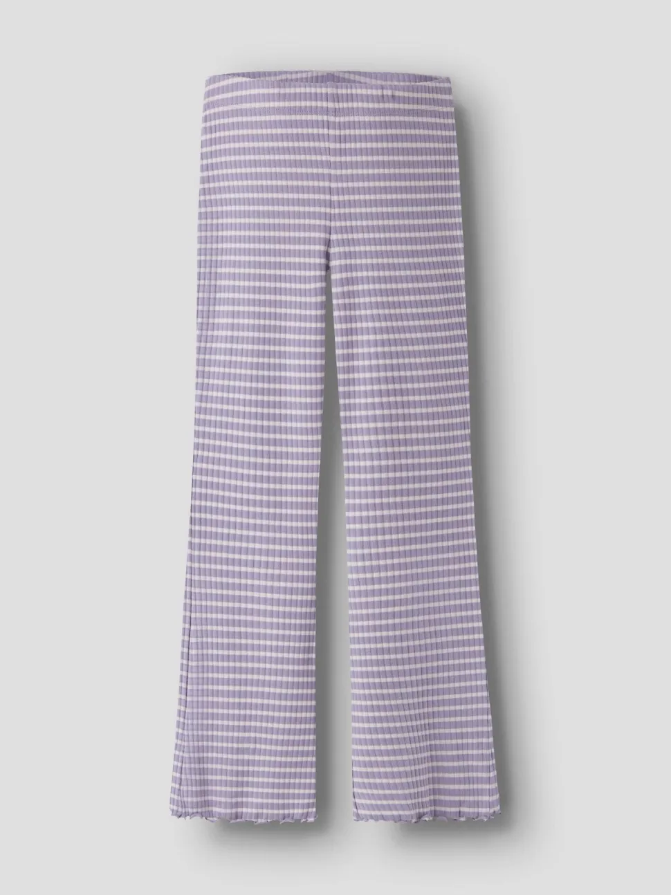 Name It lasten housut NKFVEMMA FLARE PANT, raidallinen lila