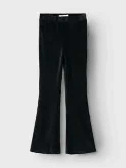 Name It Lasten Housut, NKFORINGE BOOTCUT VEL PANT Musta
