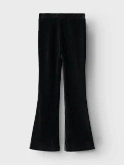 Name It Lasten Housut, NKFORINGE BOOTCUT VEL PANT Musta