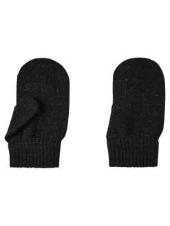 Name It lasten käsineet, NMFMAGIC KNIT GLITTER MITTENS Musta