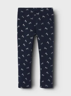 Name It Lasten Leggingsit, NMFTAVINA SWEAT FLEECE LEGGINGS NOOS Tummansininen