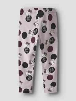 Name It lasten leggingsit, NMFOBINA HELLOK LEGGING SKY VAALEANPUNAINEN