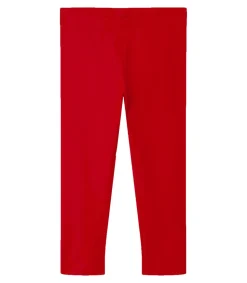 Name It Lasten Leggingsit NKFVIVIAN SOLID CAPRI LEGGING Kirkkaanpunainen