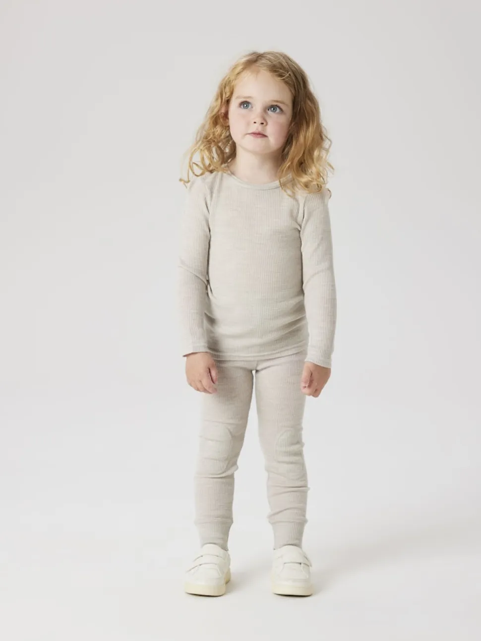 Name It lasten leggingsit, NMNWAX WOOL RIB LEGGING Harmaa