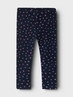 Name It lasten leggingsit, NMFDAVINA SWEAT FLEECE LEGGING Tummansininen