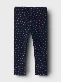 Name It lasten leggingsit, NMFDAVINA SWEAT FLEECE LEGGING Tummansininen