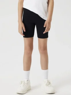 Name It lasten legginsshortsit, NKFVIVIAN 2P SOLID SHORTS Musta