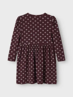 Name It lasten mekot NMFONINE LS DRESS, viininpunainen