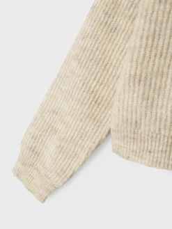 Name It lasten neule, NKFHOLLY LS BOXY SHORT KNIT NOOS Luonnonvalkoinen