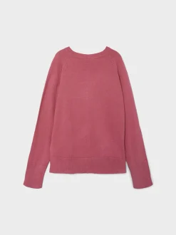 Name It, Lasten Neuletakki, NKFVIONI LS KNIT CARD NOOS Pinkki