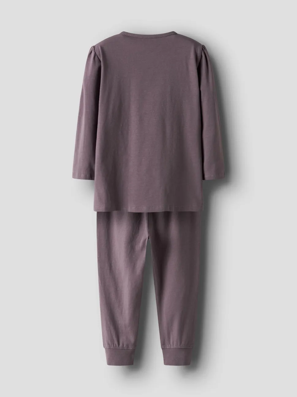 Name It lasten pyjama NMFOLINA STITCH LS NIGHTSET, tumma luumunpunainen
