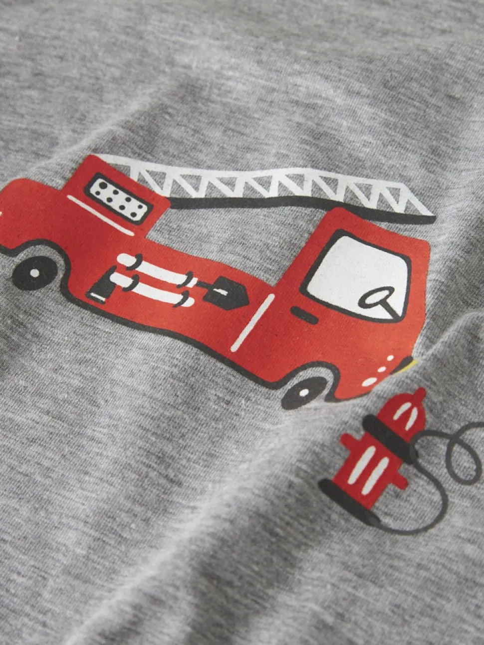 Name It lasten pyjama NMMNIGHTSET GREY FIRETRUCK NOOS, keskiharmaa