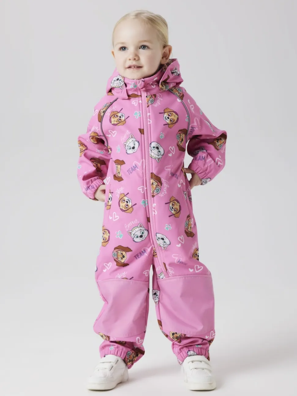 Name It lasten softshellhaalari, NMFALFA PAWPATROL SOFTSHELL Pinkki