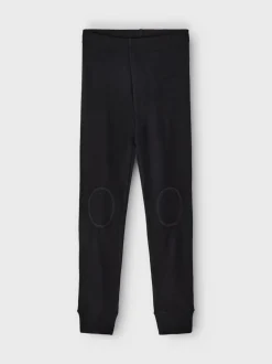 Name It Lasten Välihousut NKMWANG WOOL PLAIN LONGJOHN Musta