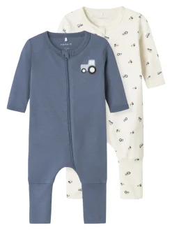 Name It lasten yöasu, NBMNIGHTSUIT 2PACK ZIP Sininen
