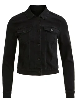 Object Naisten Farkkutakki, OBJWIN NEW DENIM JACKET Musta