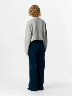Object naisten housut, OBJGALA MW RE WIDE PANTS Sky Captain