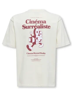 Only and Sons Junior lasten t-paita OSJFREDO RLX Cinema SS Tee, pastellinvihreä