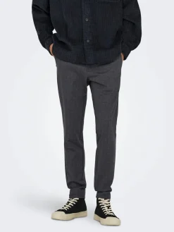 Only and Sons miesten chinot, MARK SLIM CHECK 020960 PANT Night Sky