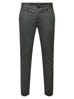 Only and Sons Miesten Chinot MARK TAP HERRINGBONE NOS Musta