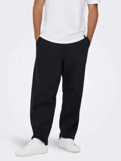 Only and Sons miesten collegehousut, ONSCERES WIDE PANT Black