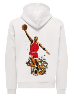 Only and Sons miesten huppari, JORDAN REG HOODIE Valkoinen