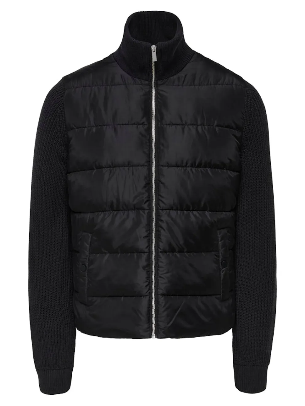 Only and Sons miesten hybriditakki ONSMANE LIFE MIXED JACKET OTW, musta