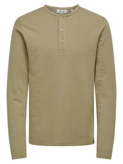 Only and Sons miesten paita, ASHFORD SLIM HENLEY Beige