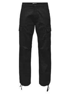 Only and Sons miesten reisitaskuhousut, RAY LIFE RIBSTOP CARGO Musta