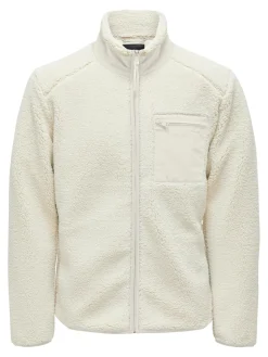 Only and Sons Miesten Teddytakki, DALLAS SHERPA JACKET Luonnonvalkoinen