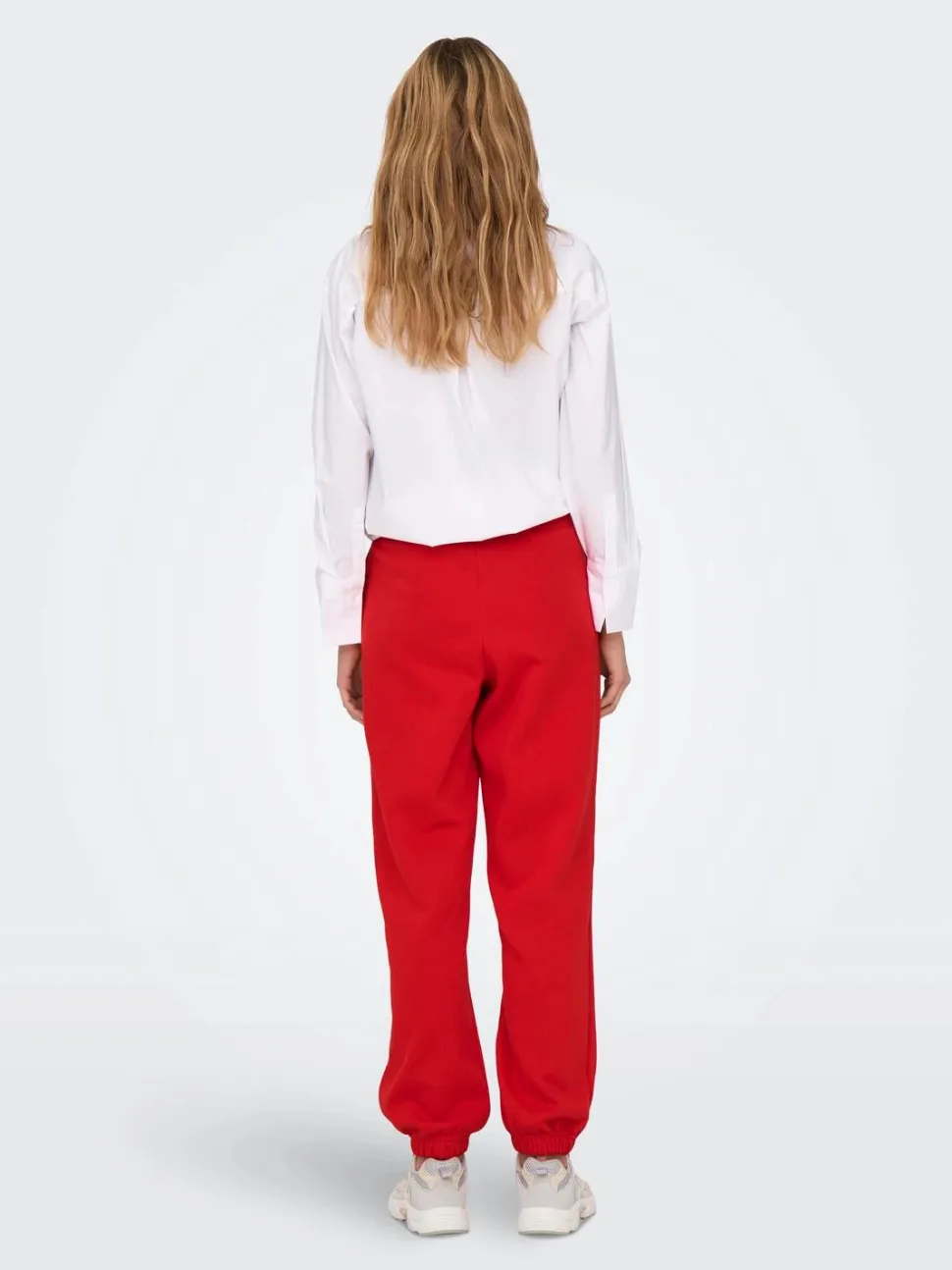 Only Naisten Collegehousut, ONLDEBORAH CLUB PANT Punainen