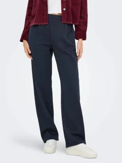Only Naisten Collegehousut, Onldaze Straight Pants Noos Tummansininen